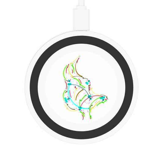Copy of Wireless Charging Pad — Colorful Abstract Swirl Qi Charger